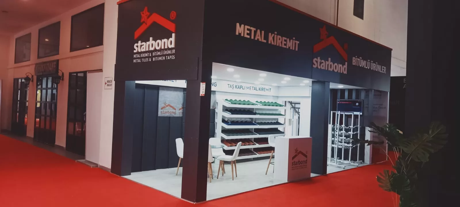 Starbond Metal Kiremit Wooden Booth